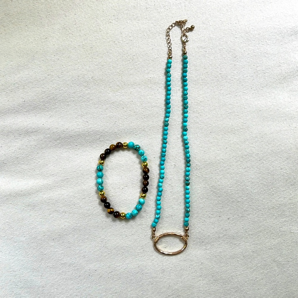 COPY - Turquoise and tiger eye jewelry